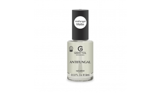 Grattol Antifungal Nail Polish Matte - Лак для ногтей матовый, сушка без лампы, 9ml
